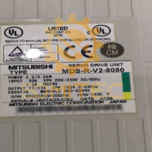 Servo drive Mitsubishi MDS-R-V2-8080