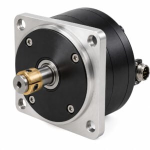 Hình minh họa encoder phía trục vít me CNC nền trắng, không phải ảnh xác nhận OSA105ET2A