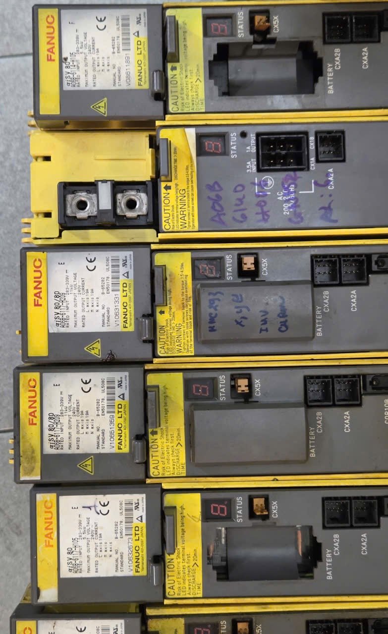 Nhiều Servo Amplifier FANUC được khách hàng gửi về SOMITEC sửa chữa