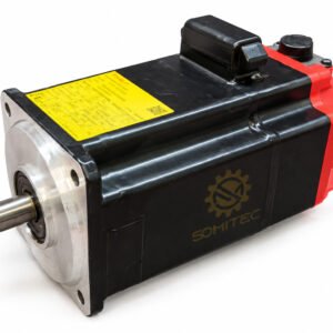 A06B-0075-B103 – hình minh họa motor FANUC A06B-0063-B203 khác mã, logo SOMITEC chìm