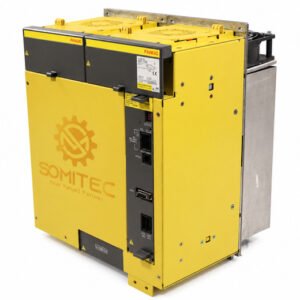 Bo nguồn FANUC A06B-6110-H055 PSM-55i nền trắng, logo SOMITEC vàng